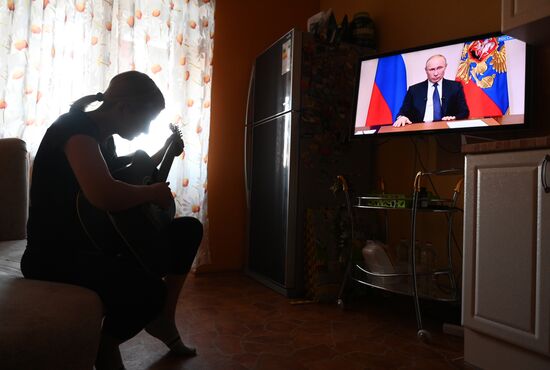 Russia Putin Coronavirus Address
