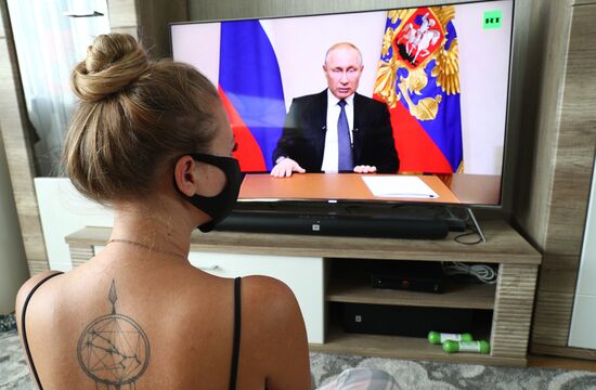 Russia Putin Coronavirus Address