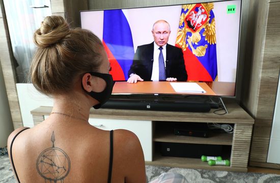 Russia Putin Coronavirus Address