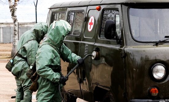 Russia Army Coronavirus Drills