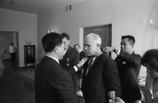 Soviet medical workers receive Kingdom of Cambodia state awards
