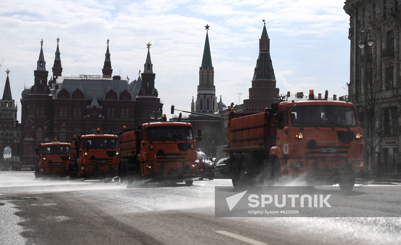 Russia Coronavirus Disinfection