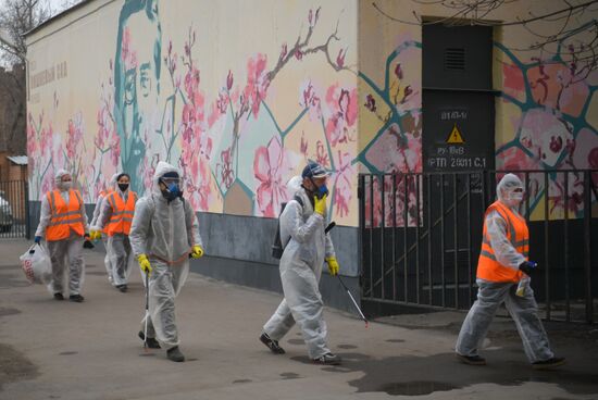 Russia Coronavirus Disinfecition