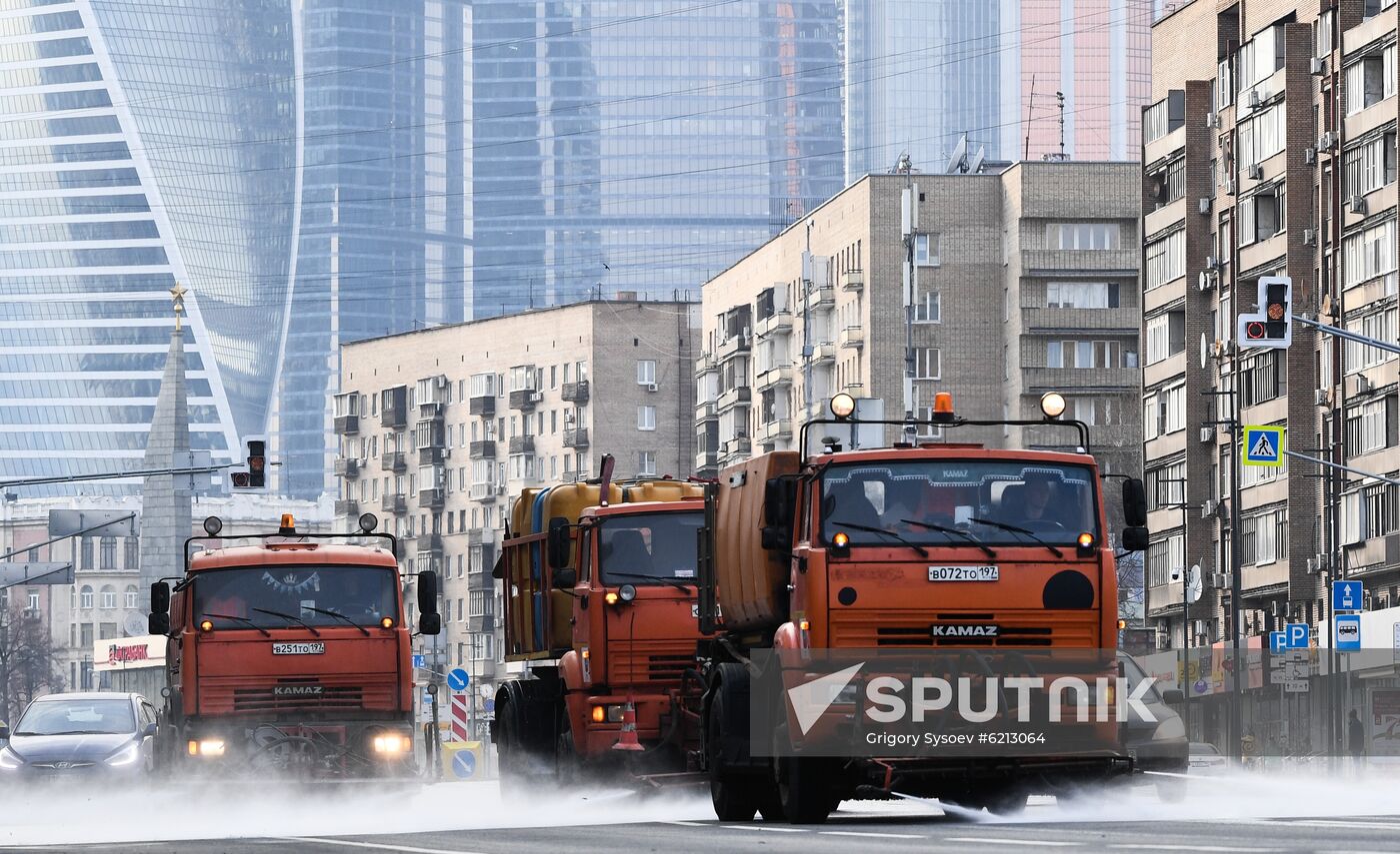 Russia Coronavirus Disinfection