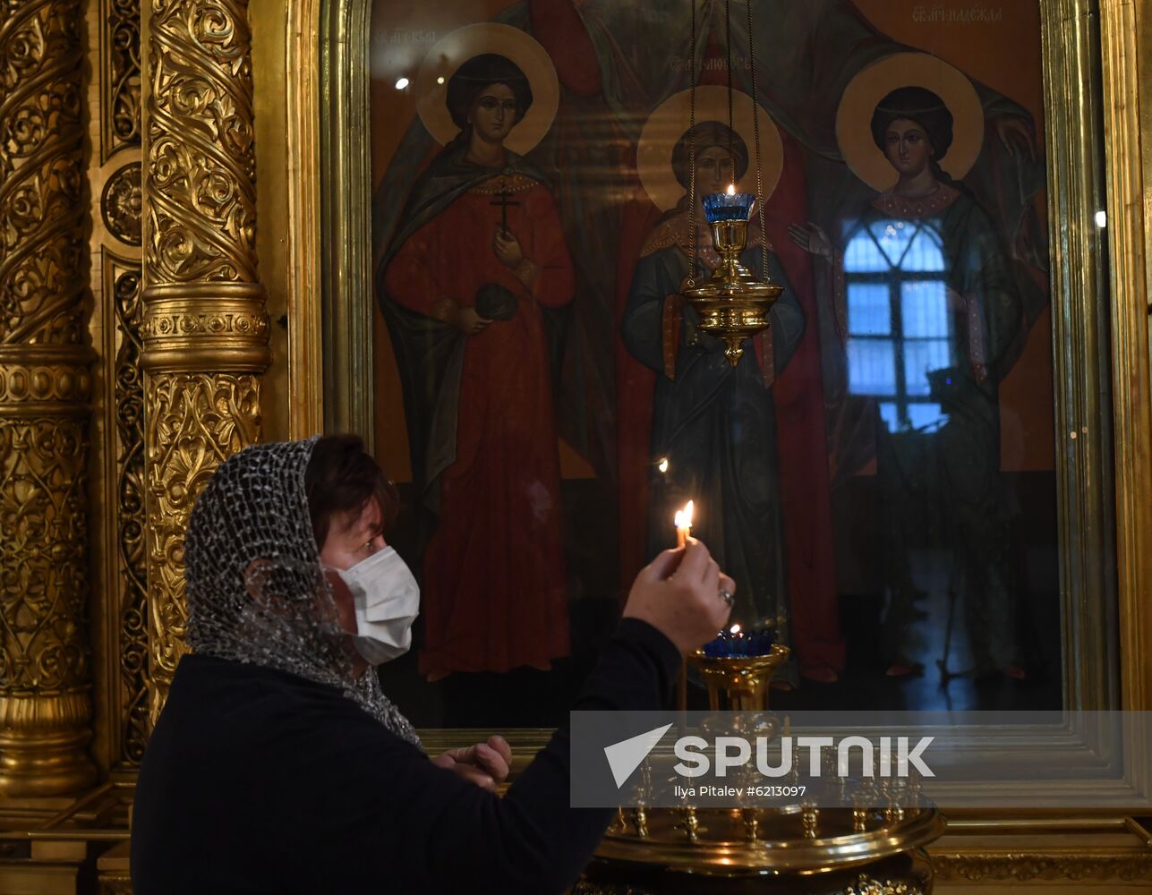 Russia Coronavirus Religious Procession