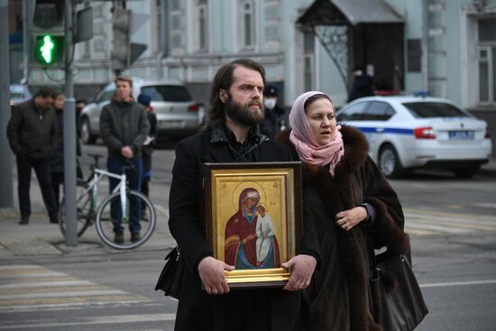 Russia Coronavirus Religious Procession