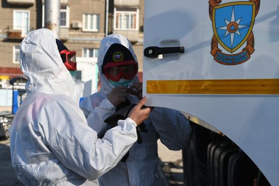 Russia Coronavirus Disinfection