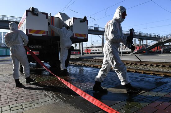 Russia Coronavirus Disinfection