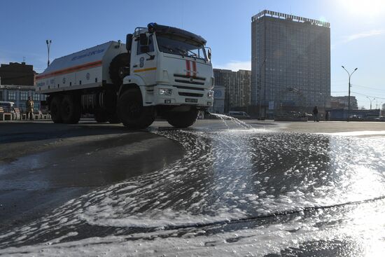 Russia Coronavirus Disinfection