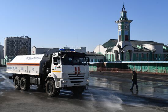Russia Coronavirus Disinfection