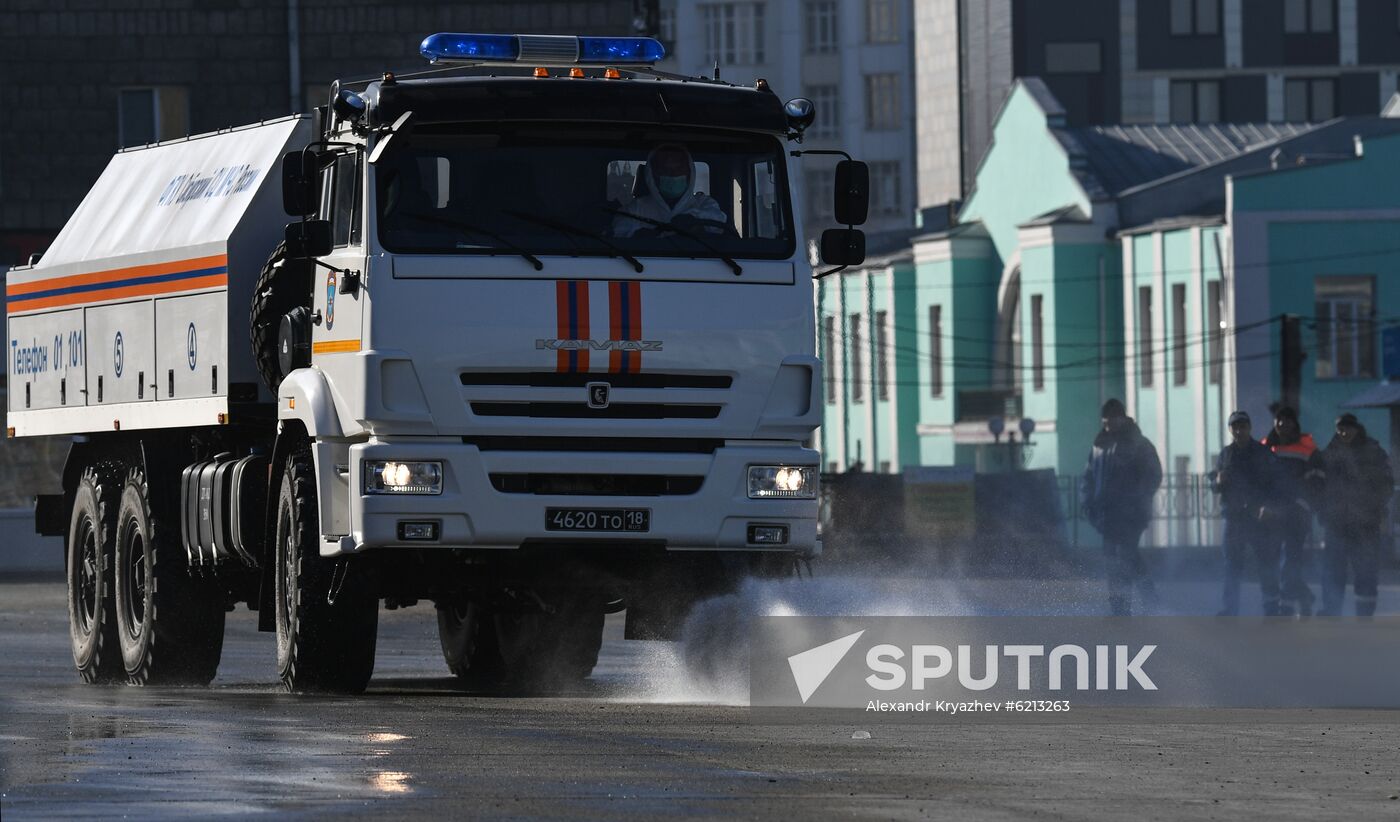 Russia Coronavirus Disinfection