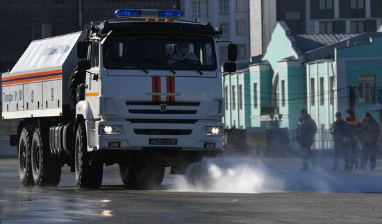 Russia Coronavirus Disinfection