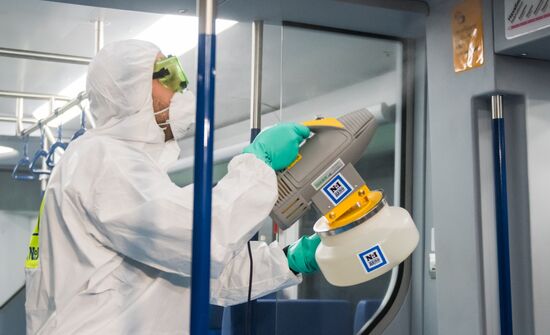 Russia Coronavirus Disinfection 