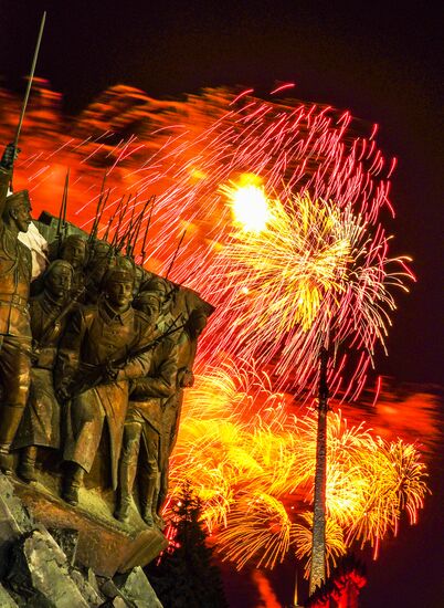 Fireworks marking 75th anniversary of Bratislava liberation