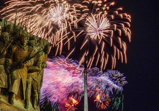Fireworks marking 75th anniversary of Bratislava liberation