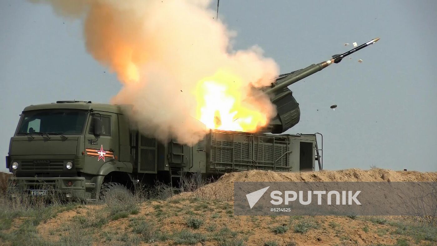 Russia Army Pantsir Drills