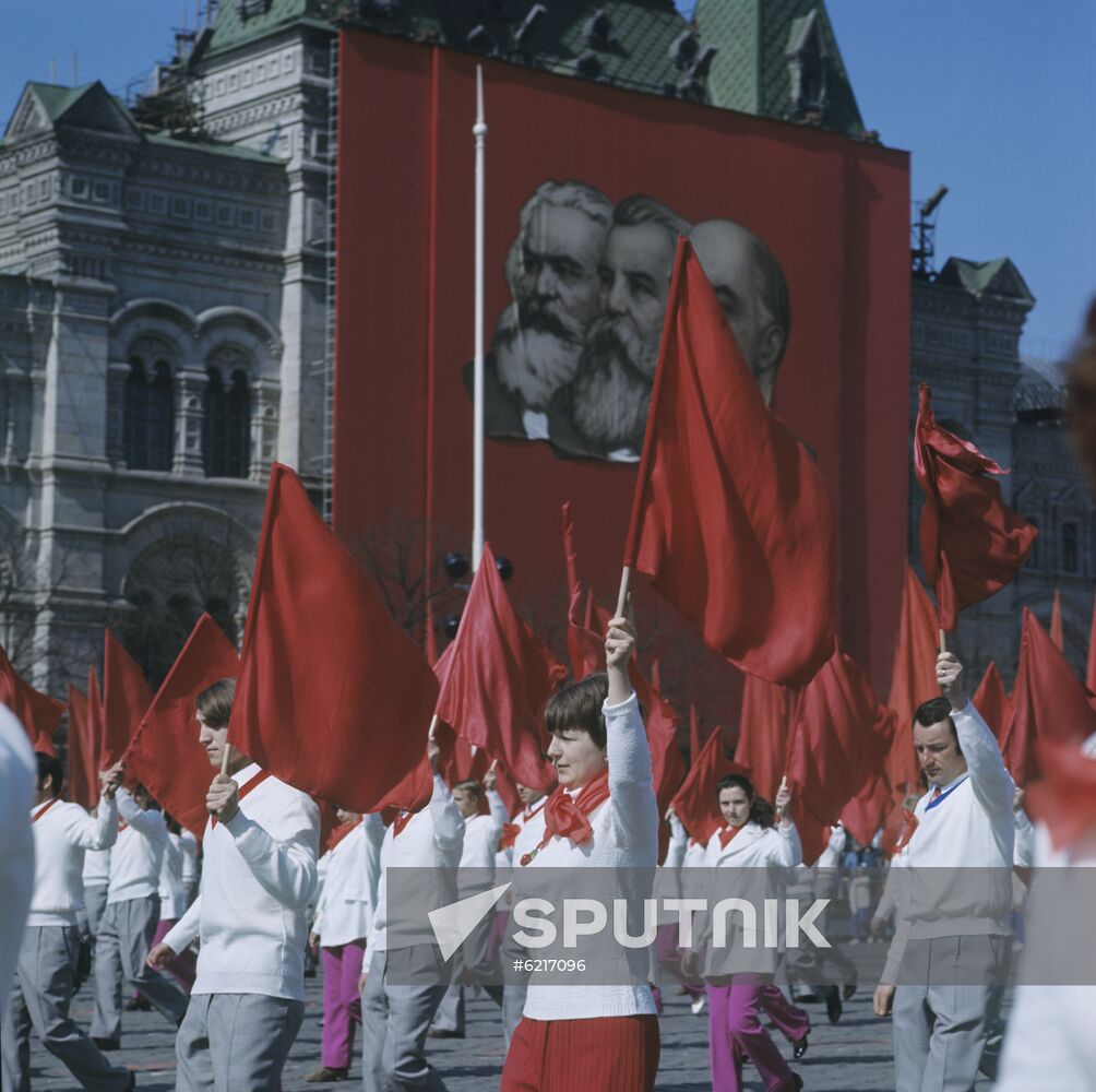 May Day rally in Moscow