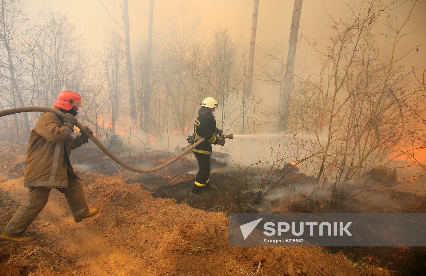 Ukraine Chernobyl Forest Fire