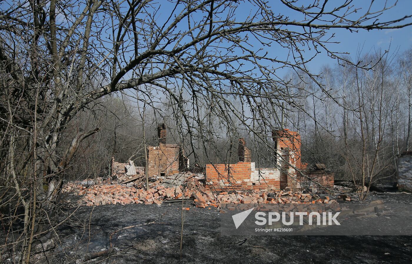 Ukraine Chernobyl Forest Fire