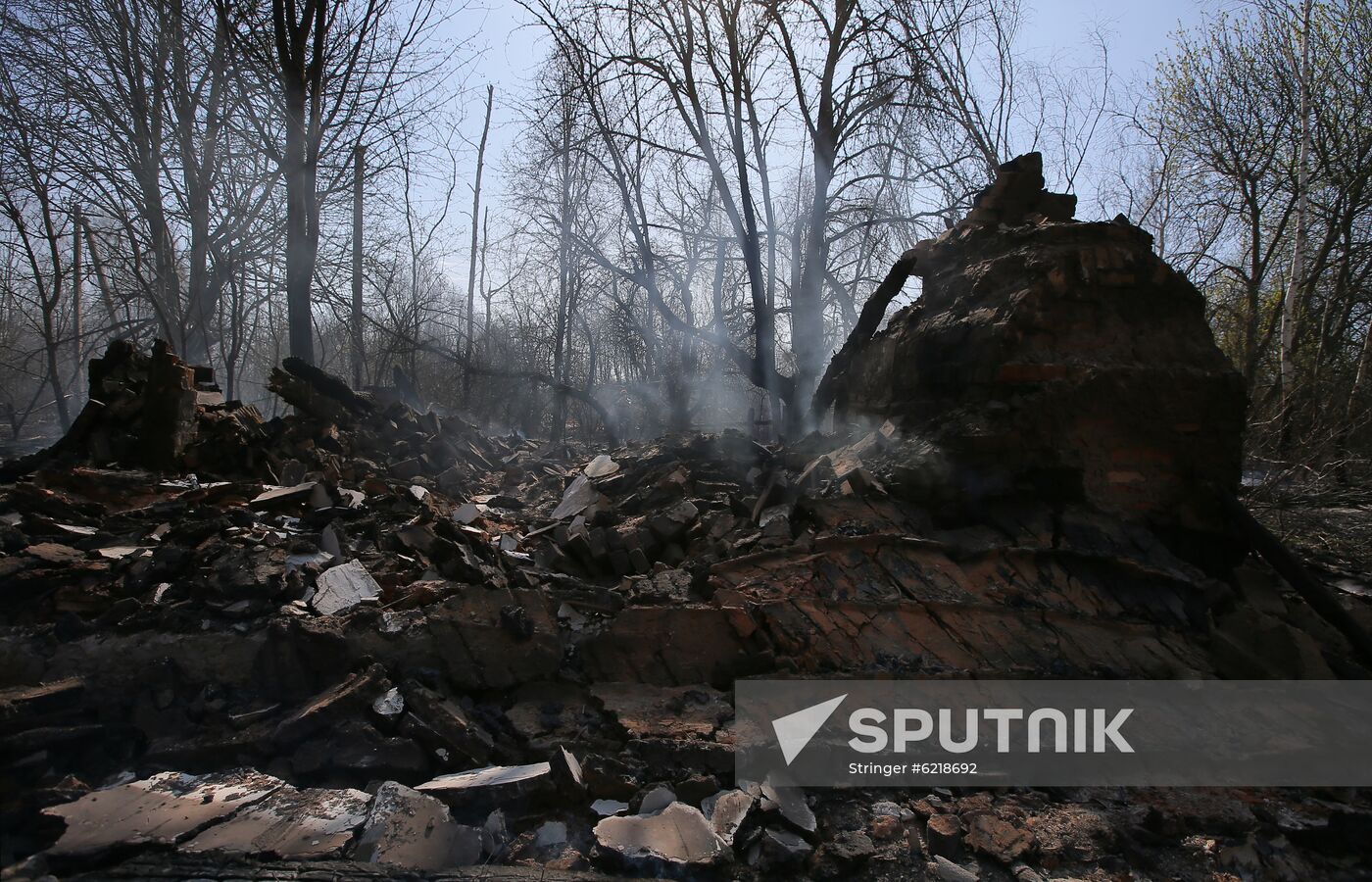 Ukraine Chernobyl Forest Fire