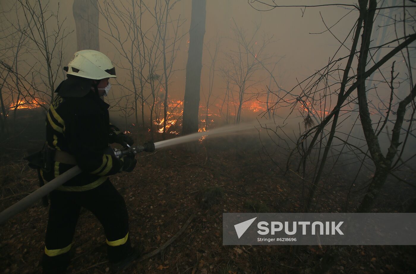 Ukraine Chernobyl Forest Fire