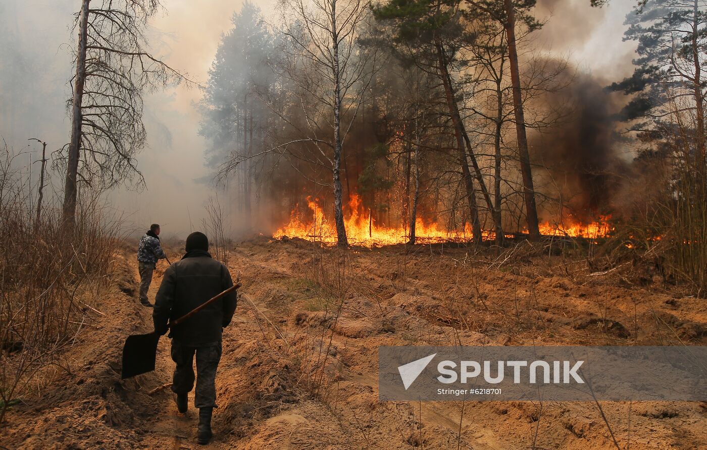 Ukraine Chernobyl Forest Fire