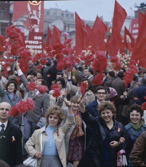 May Day rally in Moscow