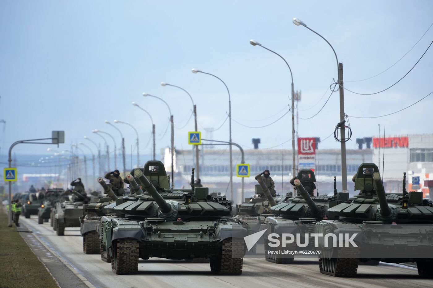 Victory Parade rehearsal in Yekaterinburg