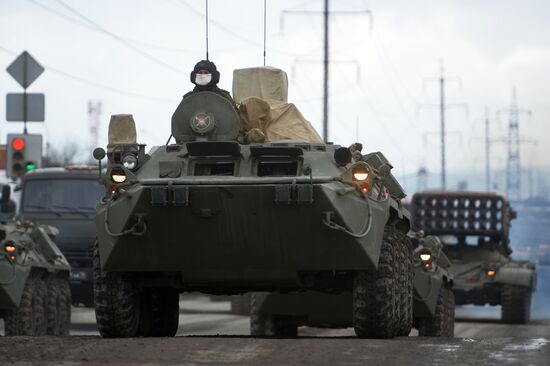 Victory Parade rehearsal in Yekaterinburg