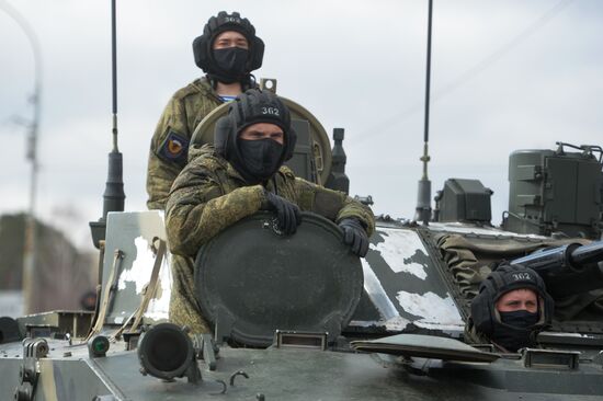 Victory Parade rehearsal in Yekaterinburg