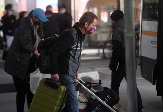 Russia Coronavirus Tourists Return