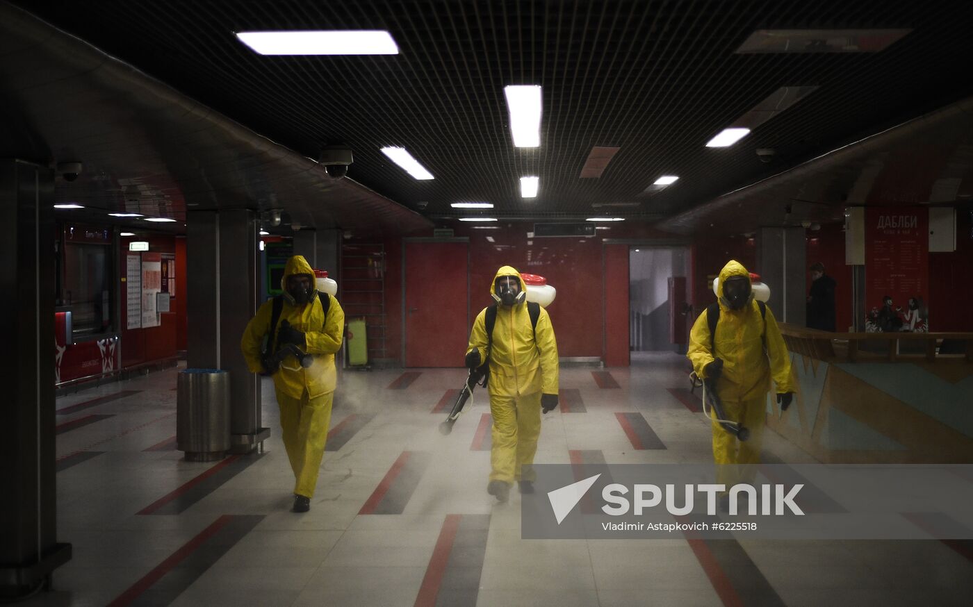 Russia Coronavirus Disinfection