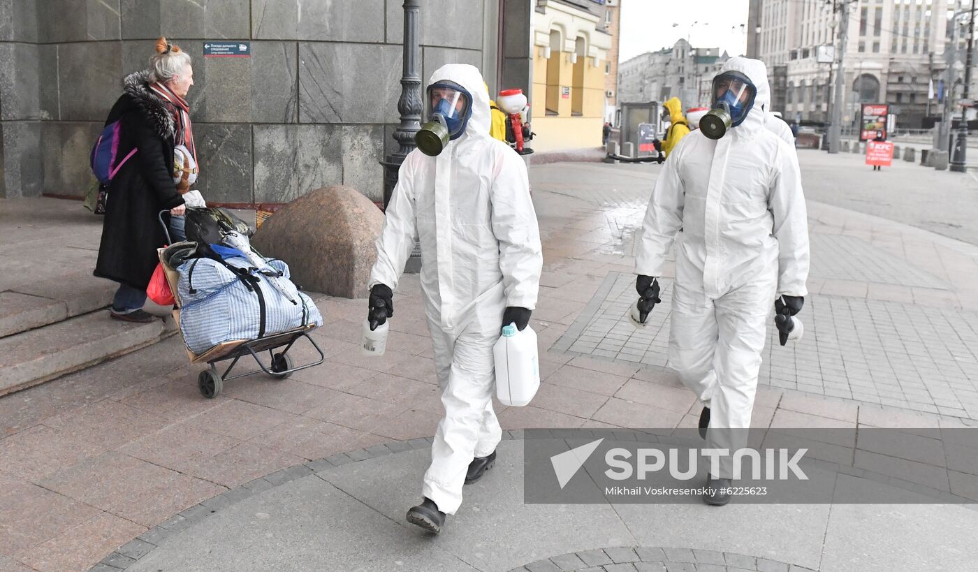 Russia Coronavirus Disinfection