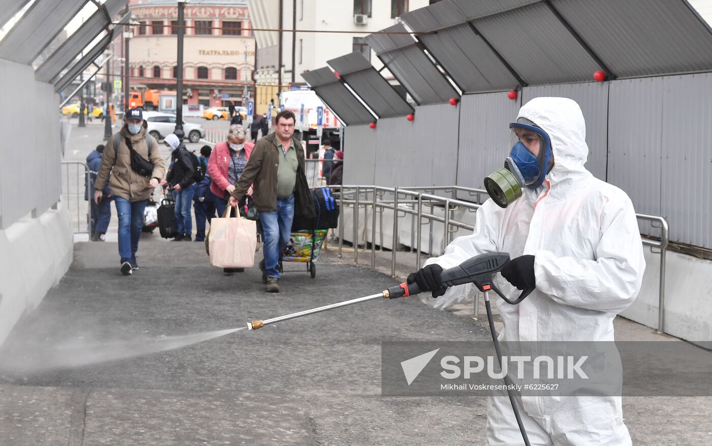 Russia Coronavirus Disinfection