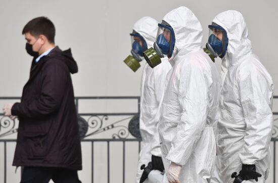 Russia Coronavirus Disinfection