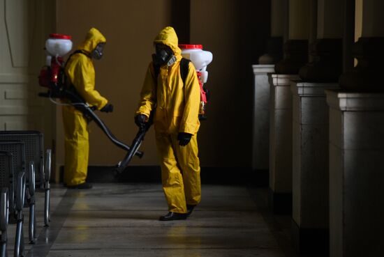 Russia Coronavirus Disinfection