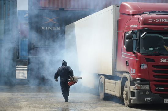 Russia Coronavirus Customs Control