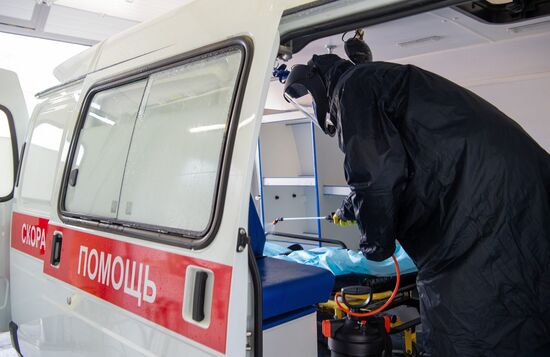 Russia Coronavirus Disinfection