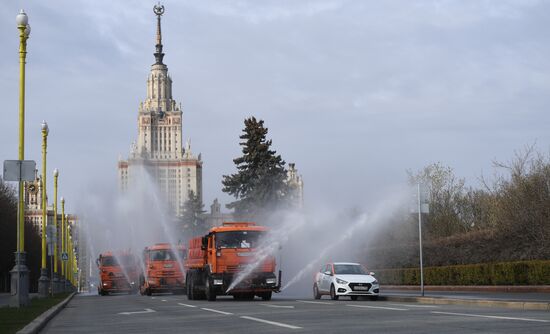 Russia Coronavirus Disinfection 
