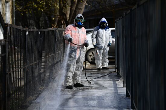Russia Coronavirus Disinfection