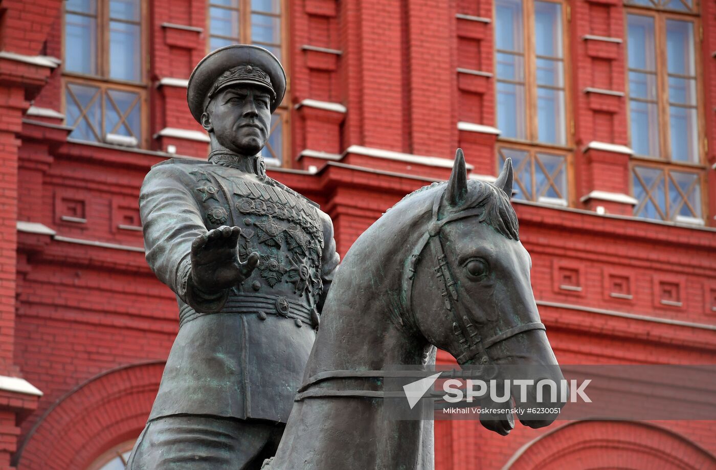 Restoration of Monument to Marshal Georgy Zhukov completed in Moscow