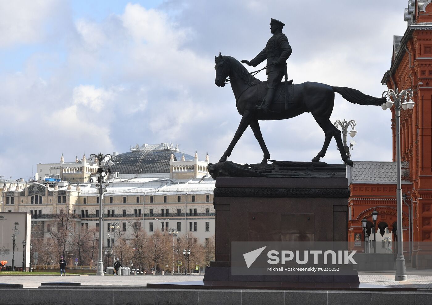 Restoration of Monument to Marshal Georgy Zhukov completed in Moscow