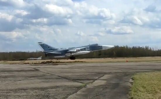 Russia Air Force Drills