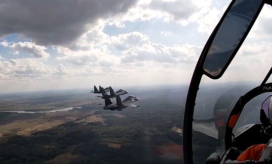 Russia Air Force Drills