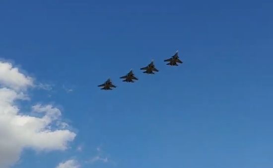 Russia Air Force Drills