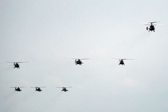 Russia Victory Day Parade Rehearsal
