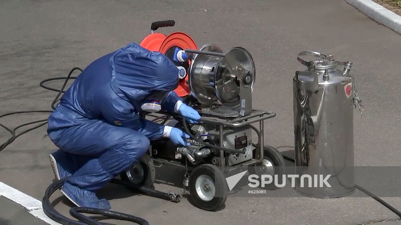 Russia Coronavirus Disinfection