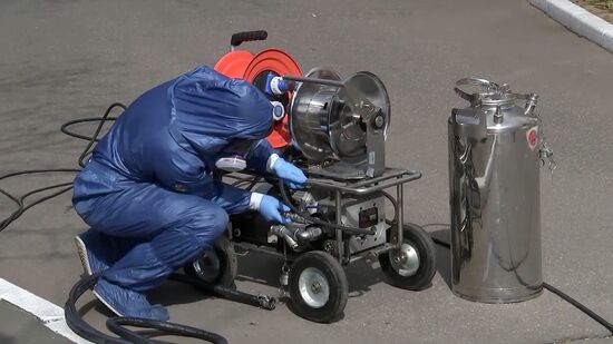 Russia Coronavirus Disinfection