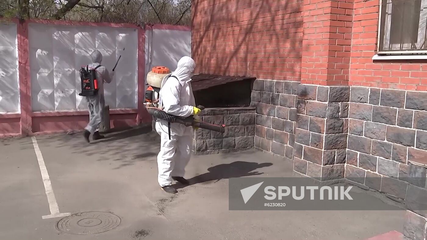 Russia Coronavirus Disinfection