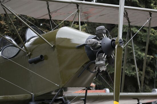 Replica of Polikarpov Po-2 aircraft erected in Krasnodar airport